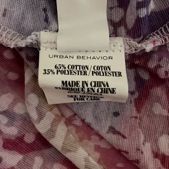 Urban Behavior Tie Dye Sheer Tank Braided Neckline Size Extra Small - Picture 10 of 11